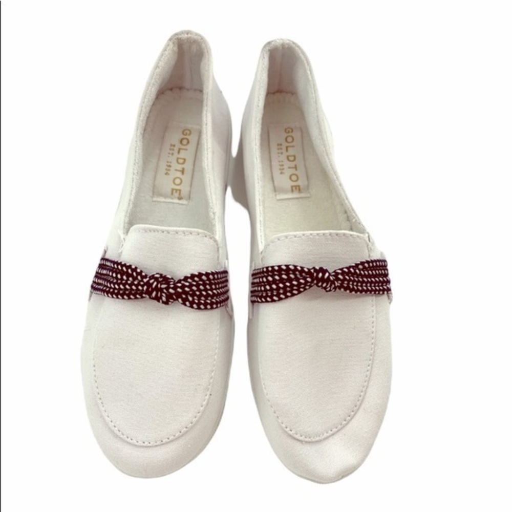 Gold Toe White Canvas Shoes Size 7M